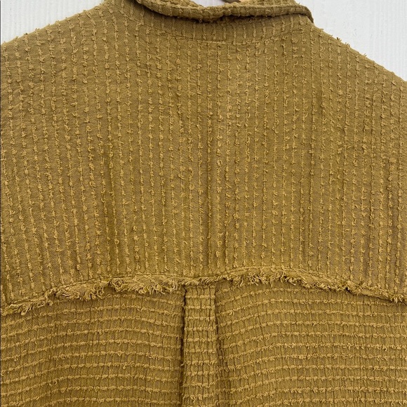 Free People - All Aboard Waffle Button Down Short Sleeve Short Romper Size Med - Picture 14 of 14